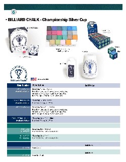 Billiard Accessories And Component Parts